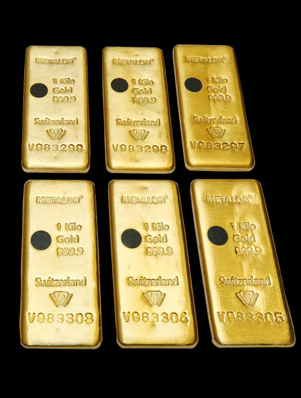 Ingot Gold Bullion Bar 1000g (999.9 Fine Gold)
